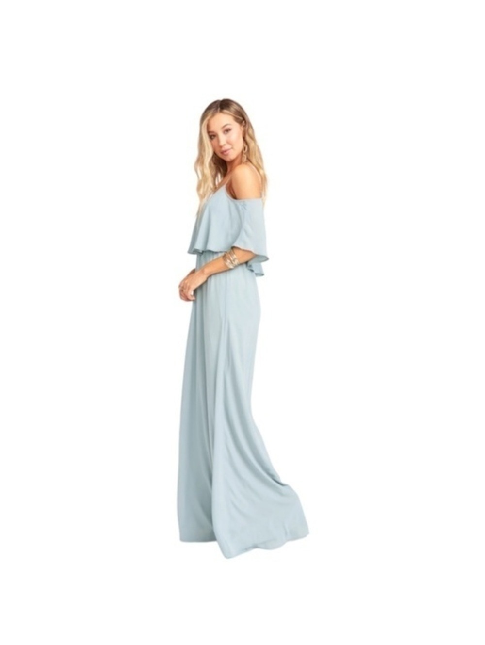 XS Show Me Your MuMu Caitlin Ruffle Maxi Dress - Picture 3 of 15
